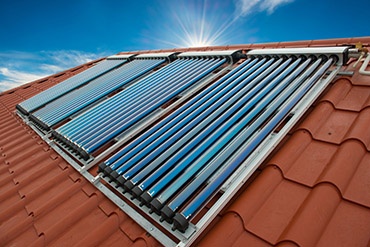 Zonneboiler op dak
